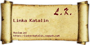 Linka Katalin névjegykártya